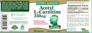 Acetyl L-Carnitine 250 mg