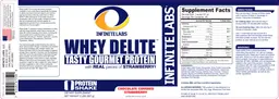 Label for Whey Delight Chocolate Covered Starwberry