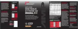 Label for Amplified Wheybolic Extreme 60 Original Cookies & Cream