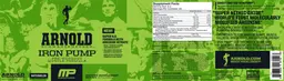 Label for Arnold Schwarzenegger Iron Pump Watermelon