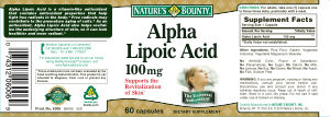 Alpha Lipoic Acid 100 mg