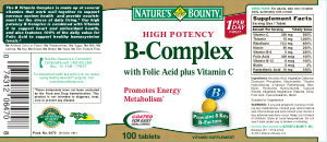 High Potency B-Complex With Folic Acid P