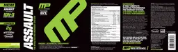 Label for Assault Lemon Lime