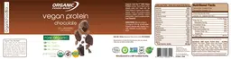 Label for Vegan Protein Chocolate