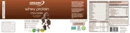 Label for Whey Protein Chocolate