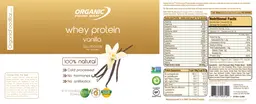 Label for Whey Protein Vanilla
