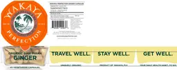 Label for Organic Pink Fijian Ginger