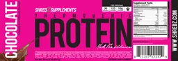 Label for Thermogenic Protein Chocolate