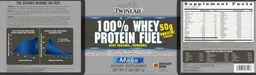 Label for 100% Whey Protein Fuel Chocolate Surge