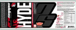 Label for Mr Hyde Intense Energy Pre Workout Watermelon