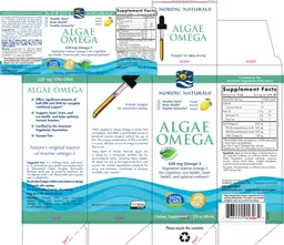 Label for Algae Omega Lemon