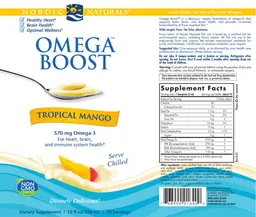 Label for Omega Boost Tropical Mango
