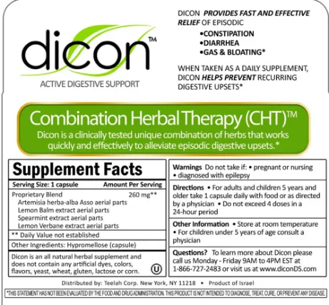 Label for Combination Herbal Therapy (CHT)