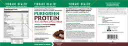 Label for PureGreen Potein Chocolate