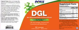 Label for DGL (De-Glycyrrhizinated Licorice Extract)