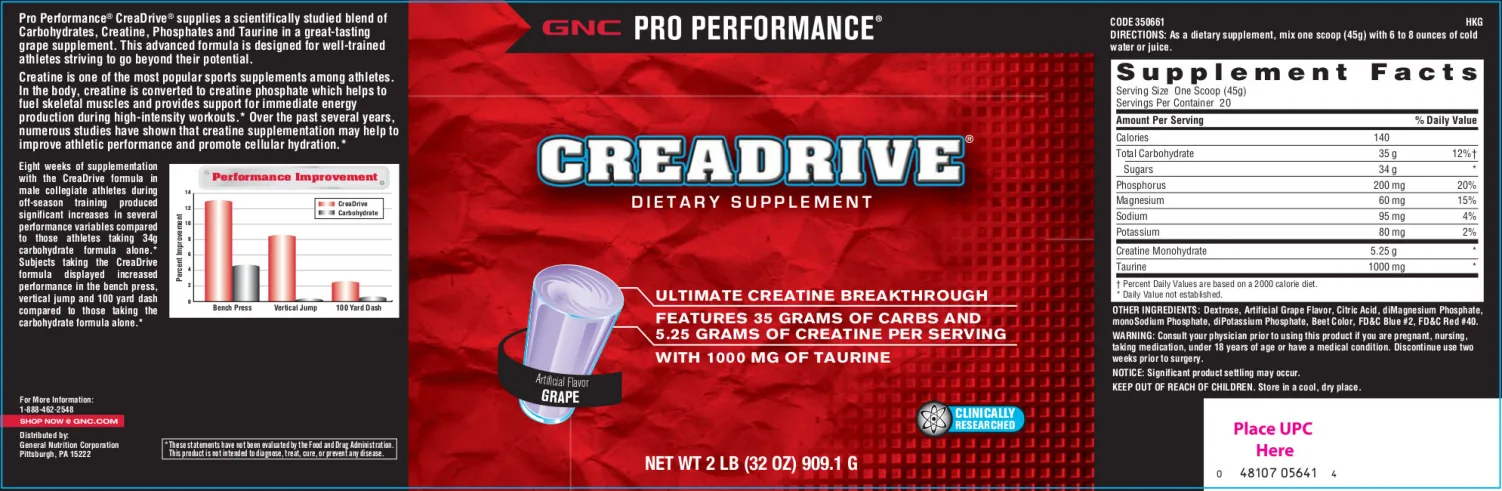 Label for Creadrive Grape