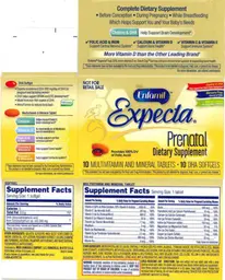 Label for Multivitamin and Mineral Tablet