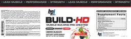 Label for Build-HD Fruit Punch