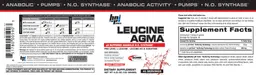 Label for Leucine Agma Fruit Smoothie