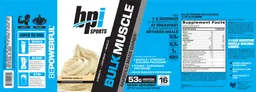 Label for Bulk Muscle Whipped Vanilla