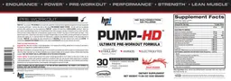 Label for PUMP-HD Fruit Punch
