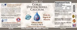 Label for Coral Oyster Shell Calcium
