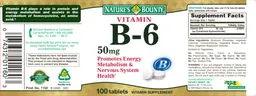 Vitamin B-6 50 mg