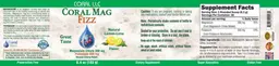 Label for Coral Mag Fizz Natural Lemon-Lime Flavor