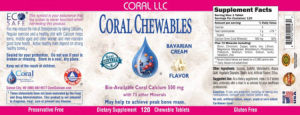 Coral Chewables Bavarian Cream Flavor