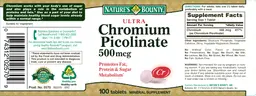 Ultra Chromium Picolinate 500 mcg