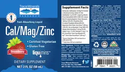 Label for Cal/Mag/Zinc Strawberry