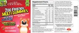 Label for Multi Gummies plus Extra D3