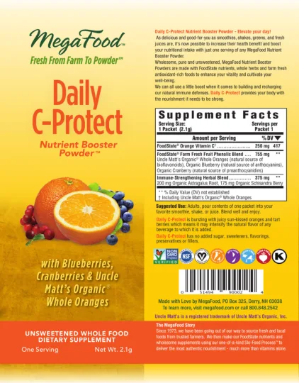 Label for Daily C-Protect
