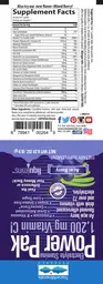 Label for Power Pak Acai Berry