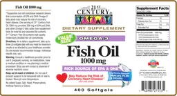 Label for Omega-3 Fish Oil 1000 mg