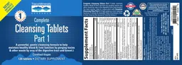 Label for Complete Cleansing Tablets Part 1
