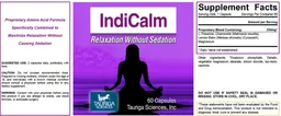 Label for IndiCalm
