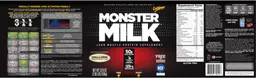 Label for Monster Milk Vanilla Creme