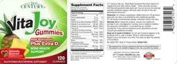 Label for Adult Multivitamin Plus Extra D3