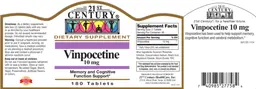 Label for Vinpocetine 10 mg