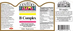 Label for B Complex