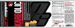 Label for Karbolic Super-Premium Muscle Fuel Orange Burst