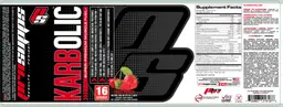 Label for Karbolic Super-Premium Muscle Fuel Fruit Punch