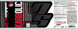 Label for Karbolic Super-Premium Muscle Fuel Unflavored
