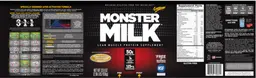 Label for Monster Milk Peanut Butter Chocolate
