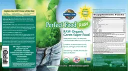 Label for Perfect Food Raw