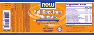 Label for Full Spectrum Minerals