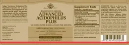 Label for Advanced Acidophilus Plus