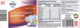 Label for Animal Shaped Gummies