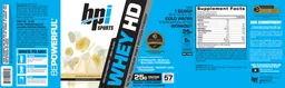 Label for Whey HD Banana Marshmallow